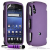 Housse coque rigide complète pour Sony Ericsson Xperia Play couleur violet + Stylet + film ecran