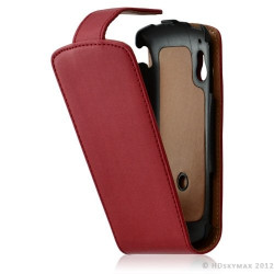 Housse coque étui pour Sony Ericsson Xperia Play couleur rouge + Film protecteur