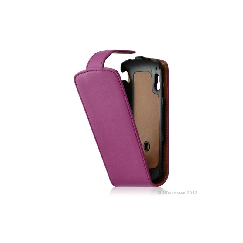 Housse coque étui pour Sony Ericsson Xperia Play couleur rose fuschia + Film protecteur