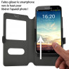 Etui de Protection double S-View Universel M Noir pour ZTE Blade L3