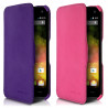 Lot de 2 Etuis Support Violet - Rose pour Wiko Rainbow 4G + 2 Films