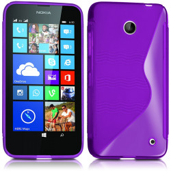Lot de 3 Coques Translucide Violet - Rose - Vert pour Nokia Lumia 635 + 3 Films