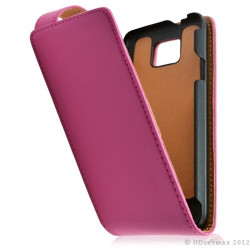 Housse coque étui pour Samsung Galaxy S2 couleur rose fuschia