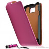 Housse coque étui pour Samsung Galaxy S2 couleur rose fuschia + mini stylet