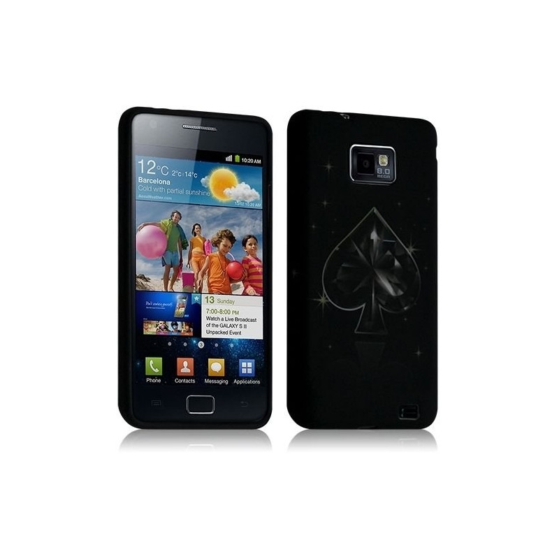 Housse étui coque gel pour Samsung Galaxy S2 motif LM15