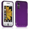 Housse étui coque en gel damier violet pour Samsung Player One S5230