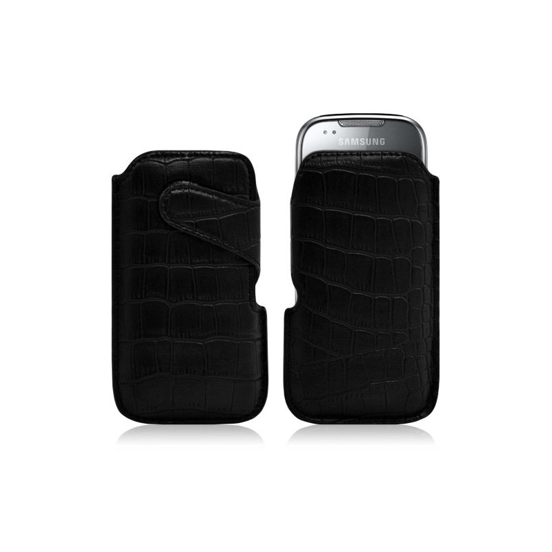 Housse coque étui pochette style croco pour Samsung Galaxy Naos i5801