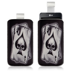 Housse coque étui pochette pour LG Optimus 2X avec motif