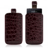 Housse coque étui pochette style croco pour Sony Ericsson Xperia x12 Arc