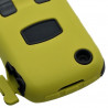 Housse étui coque rigide pour BlackBerry Curve 3G 9300 couleur jaune + Kit Piéton + Film protecteur