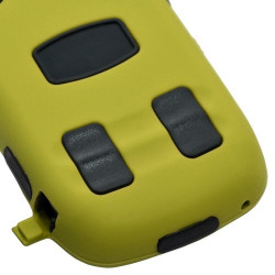 Housse étui coque rigide pour BlackBerry Curve 3G 9300 couleur jaune + Kit Piéton + Film protecteur