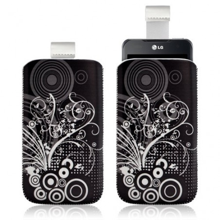 Housse coque étui pochette pour LG Optimus 2X avec motif