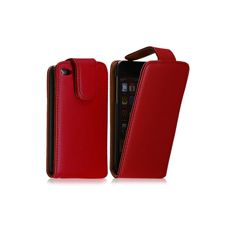Housse coque étui pour Apple Ipod 4G couleur rouge + film protection écran