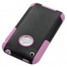 Housse étui coque pour Apple Iphone 3G/3GS couleur rose + Stylet luxe + Film de protection