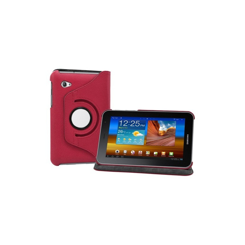 Housse coque étui pour Samsung Galaxy Tab 7.0 Plus P6200 couleur rouge