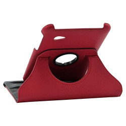 Housse coque étui pour Samsung Galaxy Tab 7.0 Plus P6200 couleur rouge