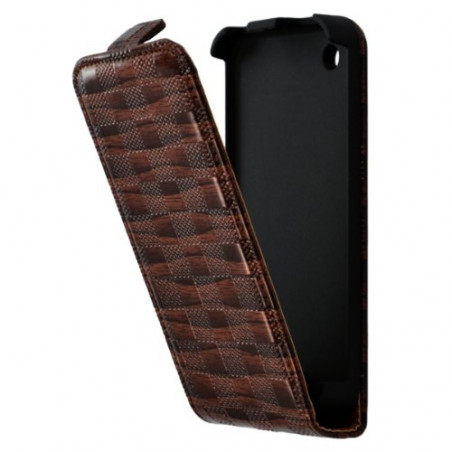 Housse étui coque pour Apple Iphone 3G / 3GS couleur marron + Film de protection