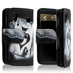 Housse coque étui portefeuille pour Samsung Galaxy Ace S5830 avec motif HF11