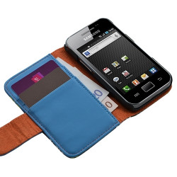 Housse coque étui portefeuille pour Samsung Galaxy Ace S5830 avec motif HF09
