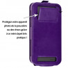 Etui Coque Silicone S-View violet Universel XL pour Logicom L-Ement 553