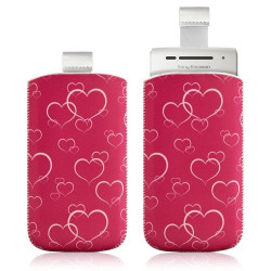 Housse coque étui pochette pour Sony Ericsson Xperia X8 avec motif