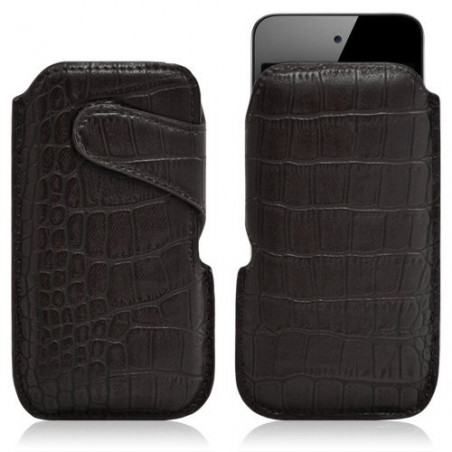 Housse coque étui pochette style croco pour Apple Ipod Touch 4G