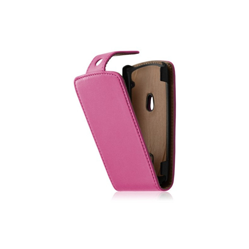 Housse étui coque pour Sony Ericsson Xperia Kyno couleur rose fuschia + film écran