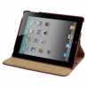 Housse coque etui de luxe pour Ipad 2 Ipad avec sytème de rotation à 360 degrès couleur rose + Film de protection écran