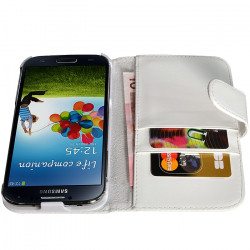 Housse Coque Etui Portefeuille pour Samsung Galaxy S4 Avec Motif HF01