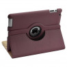 Housse coque etui de luxe pour Ipad 2 avec sytème de rotation à 360 degrès couleur mauve + Film de protection écran