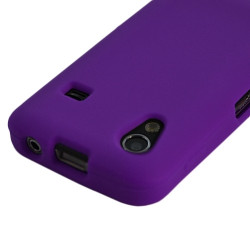 Housse coque silicone translucide Samsung Galaxy Ace S5830 couleur violet