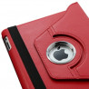 Housse coque étui pour Apple Ipad 2 de luxe avec sytème de rotation à 360 degrès couleur rouge