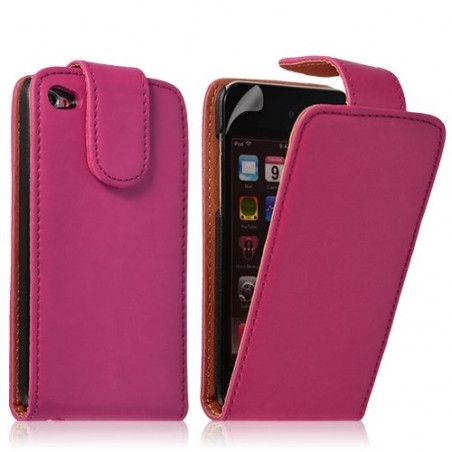 Housse coque étui pour Apple Ipod 4G couleur rose fuschia + film protection écran