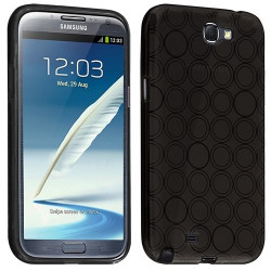Housse étui coque Hydrogel transparent pour Samsung Galaxy Note 2 couleur Noir