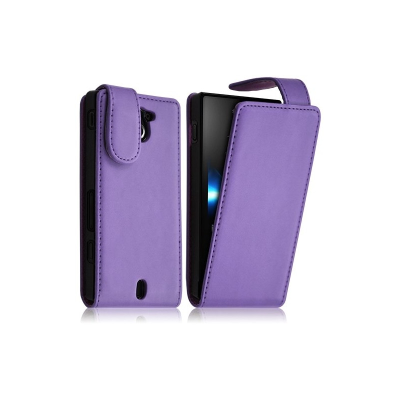 Housse coque étui pour Sony Xperia Sola couleur Violet