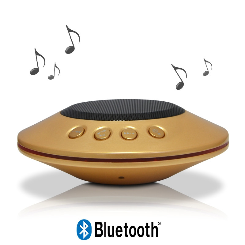 Mini Enceinte Bluetooth couleur Or pour Apple iPhone 6S / 7, Samsung Galaxy S8