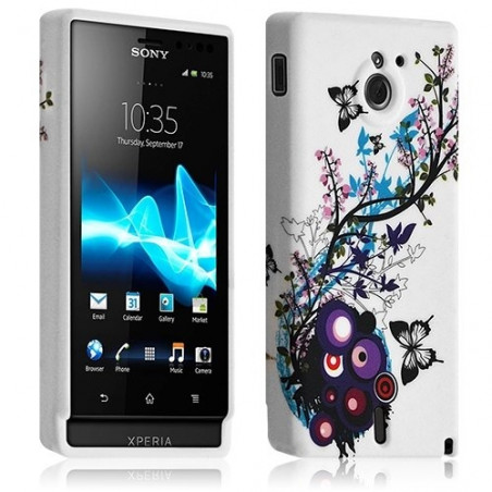 Housse coque étui gel pour Sony XPERIA SOLA motif HF01