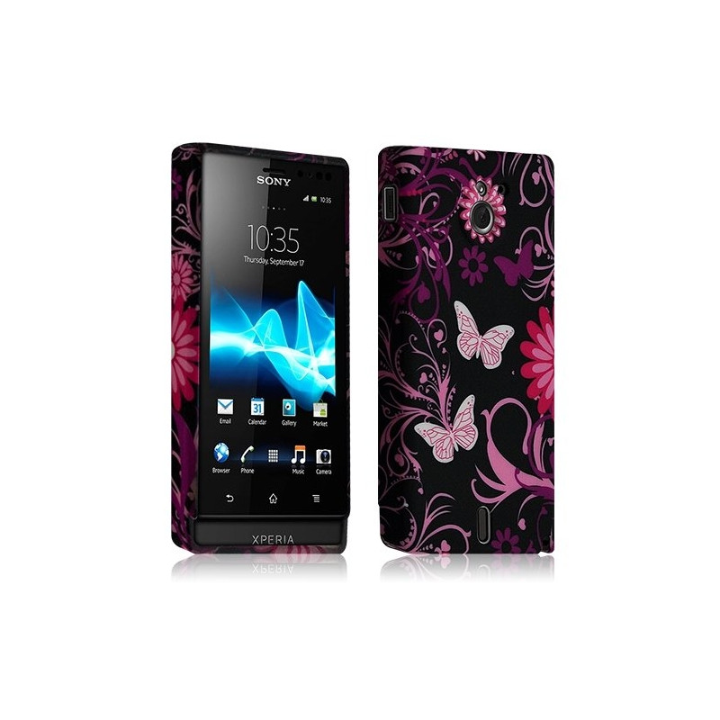 Housse coque étui gel pour Sony XPERIA SOLA motif HF13