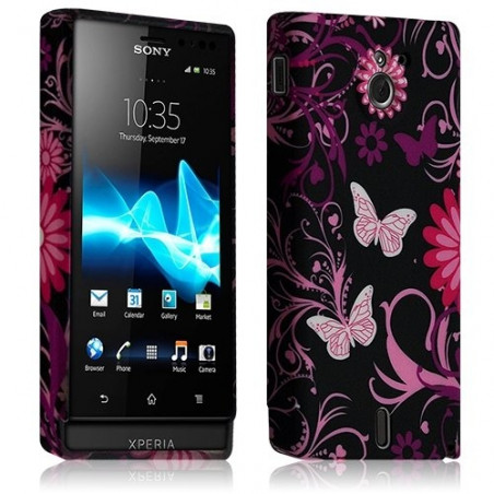 Housse coque étui gel pour Sony XPERIA SOLA motif HF13