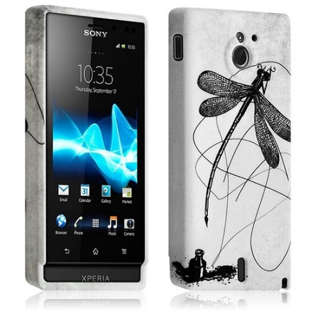 Housse coque étui gel pour Sony XPERIA SOLA motif LM01