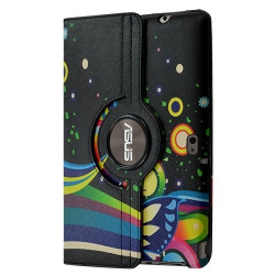 Housse coque étui pour Asus EeePad Transformer TF201 Système de rotation 360 degrés motif HF05 + Stylet HF09