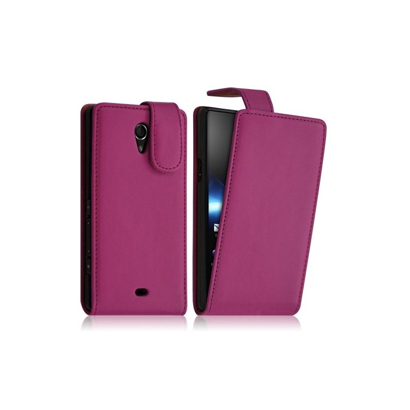 Housse coque étui pour Sony Xperia T couleur Rose Fuschia