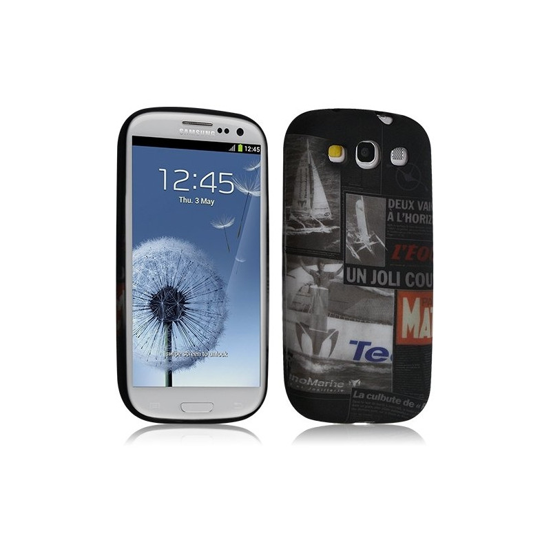 Housse coque étui gel pour Samsung Galaxy S3 i9300 motif LM17