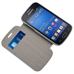 Housse Etui à rabat latéral et porte-carte pour Samsung Galaxy Trend Lite (s7390) avec motif ZA03 + Film de Protection