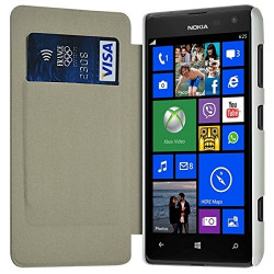 Etui Porte Carte pour Nokia Lumia 625 avec motif LM01 + Film de Protection