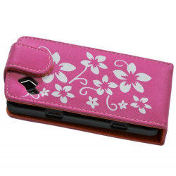 Housse étui coque pour Samsung Wave II S8530 couleur rose fushia + Film de protection