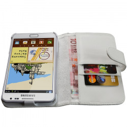 Housse Coque Etui Portefeuille pour Samsung Galaxy Note Avec Motif HF01
