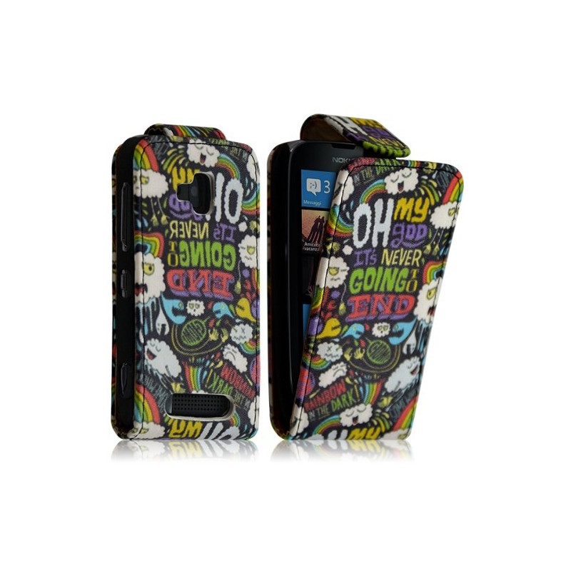 Housse coque étui pour Nokia Lumia 610 avec motif LM20