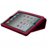 Housse coque etui pour Apple Ipad de luxe avec couvercle intelligent couleur rose fuschia