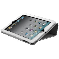 Housse coque etui pour Apple Ipad de luxe avec couvercle intelligent couleur blanc